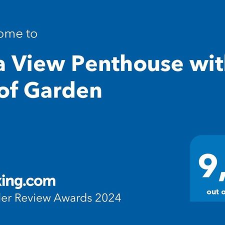 Sea View Penthouse With Roof Garden Apartman Hriszí Aktí Haniá Kültér fotó