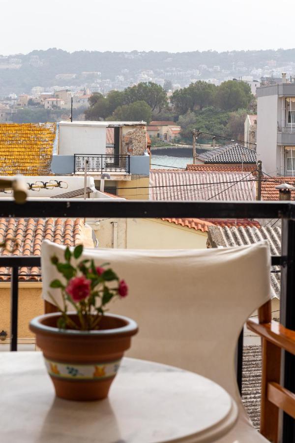 Sea View Penthouse With Roof Garden Apartman Hriszí Aktí Haniá Kültér fotó