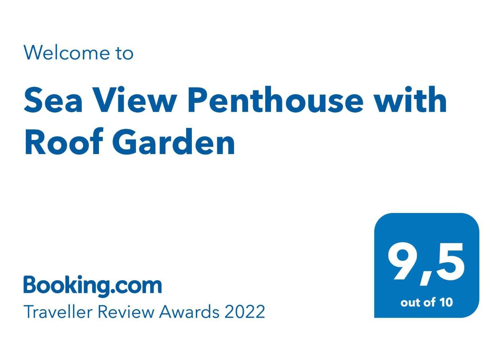 Sea View Penthouse With Roof Garden Apartman Hriszí Aktí Haniá Kültér fotó