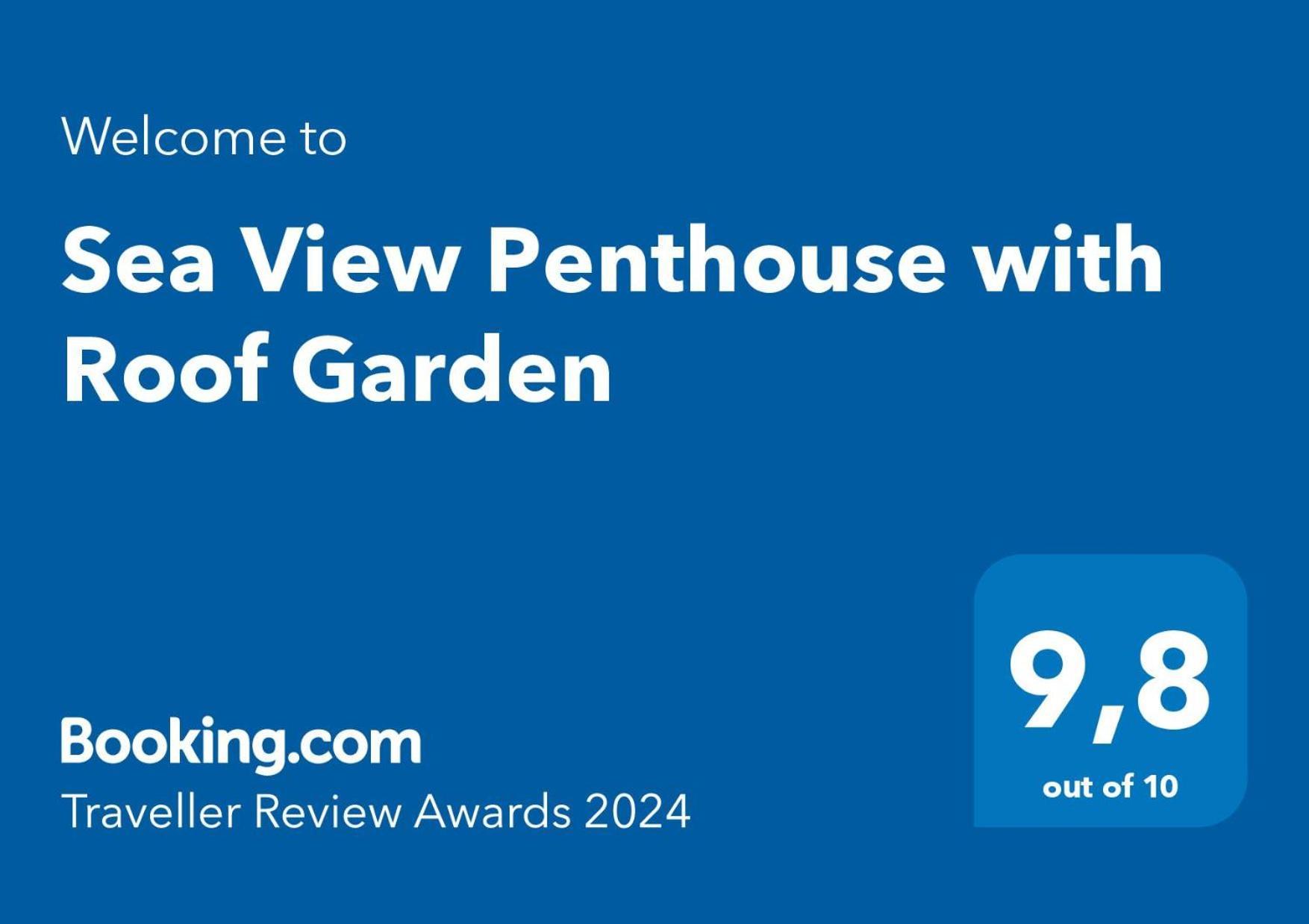 Sea View Penthouse With Roof Garden Apartman Hriszí Aktí Haniá Kültér fotó